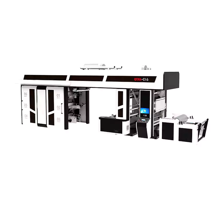 6 Colores High-Speed ​​Semi-Servo Ci Flexo Printing Machine