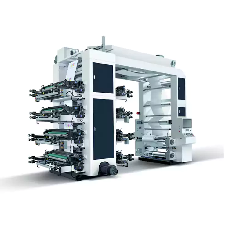 8 Color Flexographic Paper Bag Machina Flexo Printing Machina