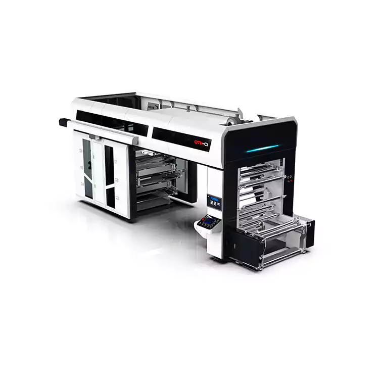 Centralis Drum Flexographic 6 Color Plastic Flexo Printing Machinery